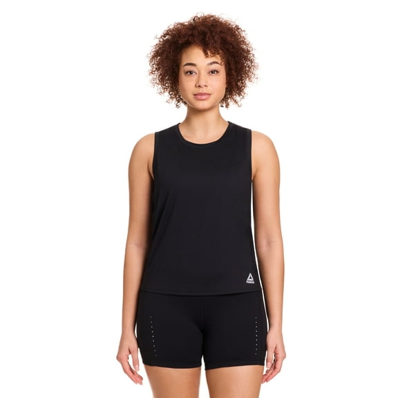 Reebok Women's On the Run Cropped Tank Top, Sizes XS-XXXL