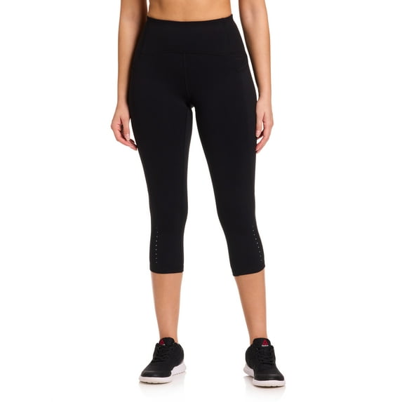 Reebok Women's On the Run High Rise Capri Legging, Sizes XS-XXXL