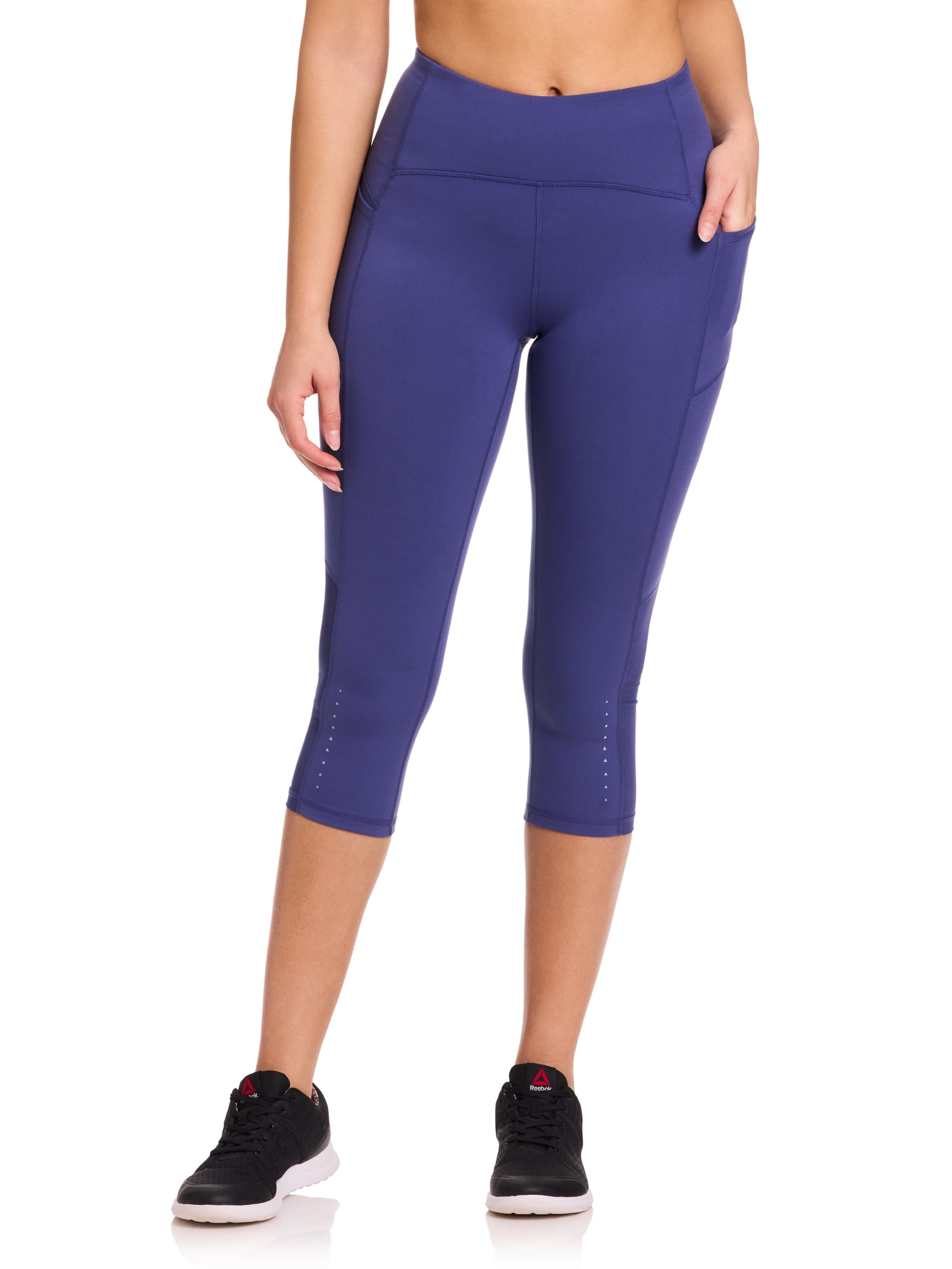 Reebok Women's On the Run High Rise Capri Legging, Sizes XS-XXXL