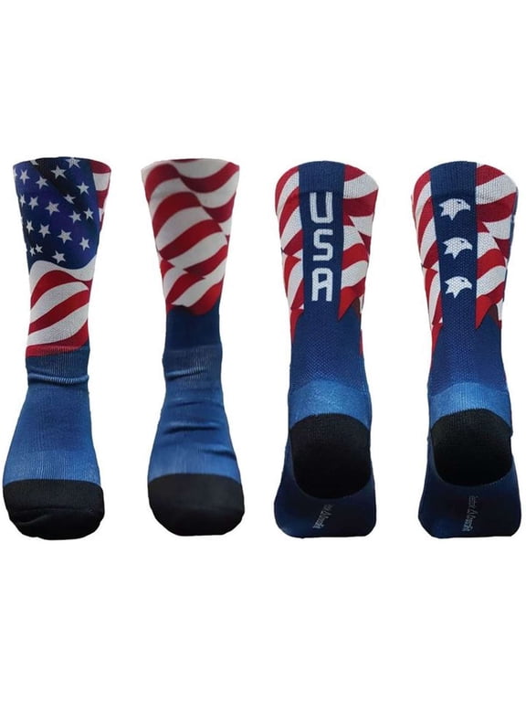 Women's Ot Crossfit Socks, Blue \ Red,M - US