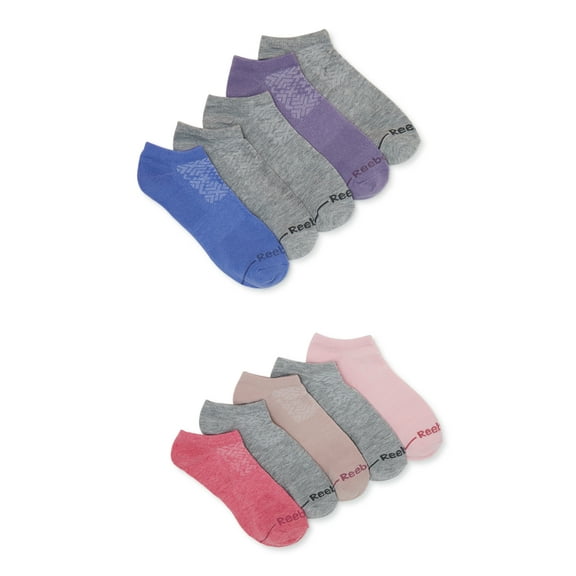 Reebok Women's Performance Lightweight No Show Socks, 10-Pack