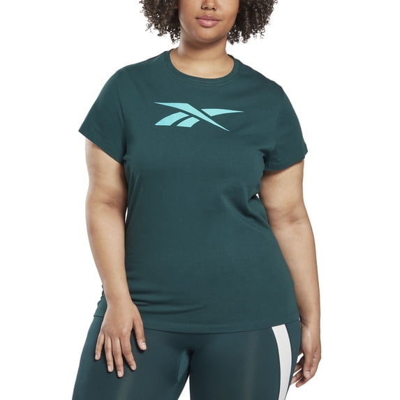Reebok Women's Plus Size Big Tee Forest Green 2X