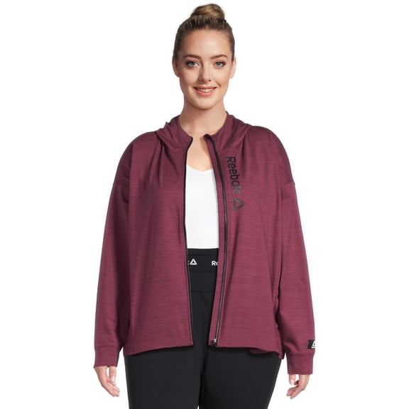 Reebok Women's Plus Size Flex Performance Jacket with Hood