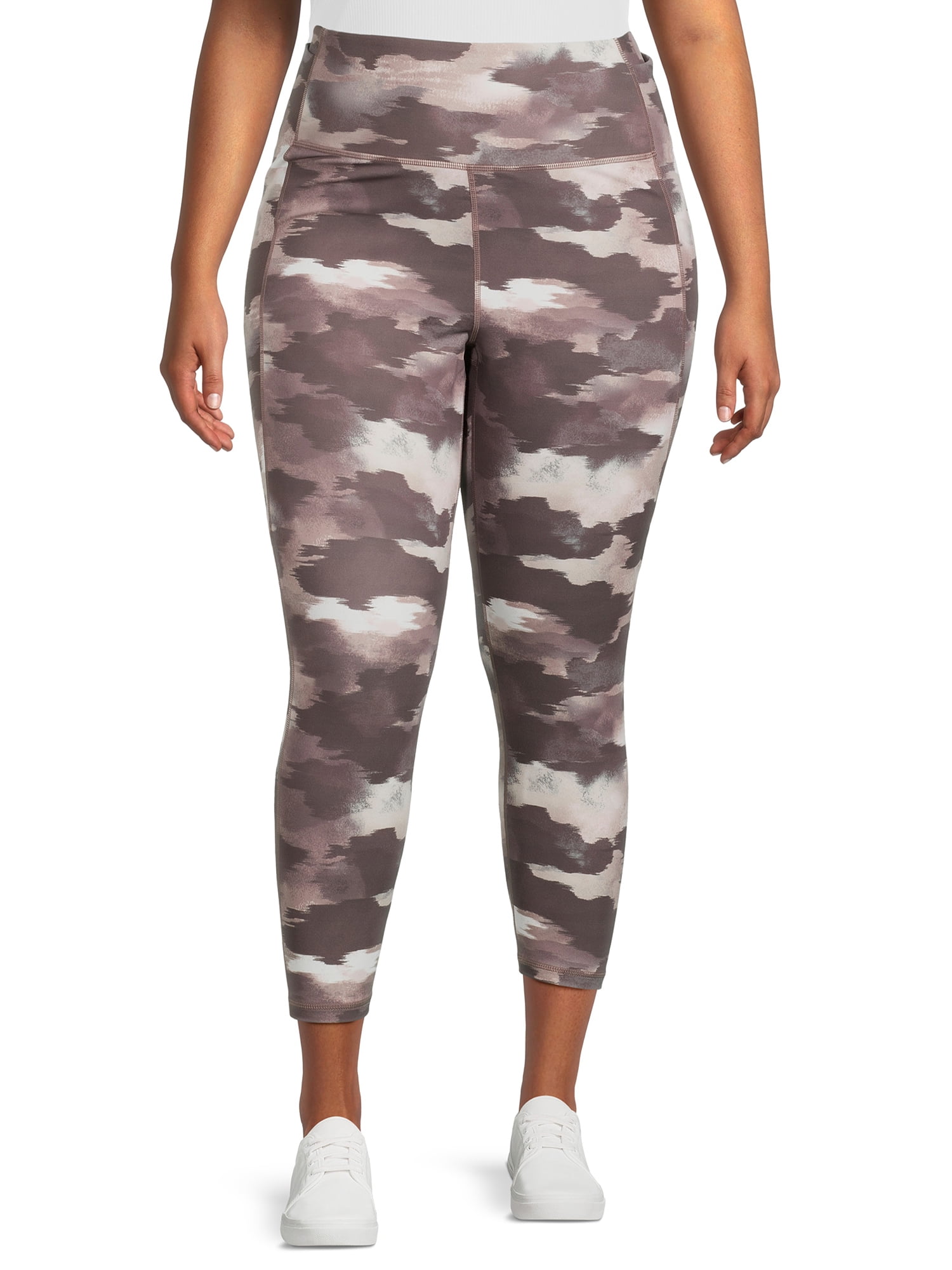 Reebok Women's Plus Size Getaway Printed 7/8 High Rise Leggings