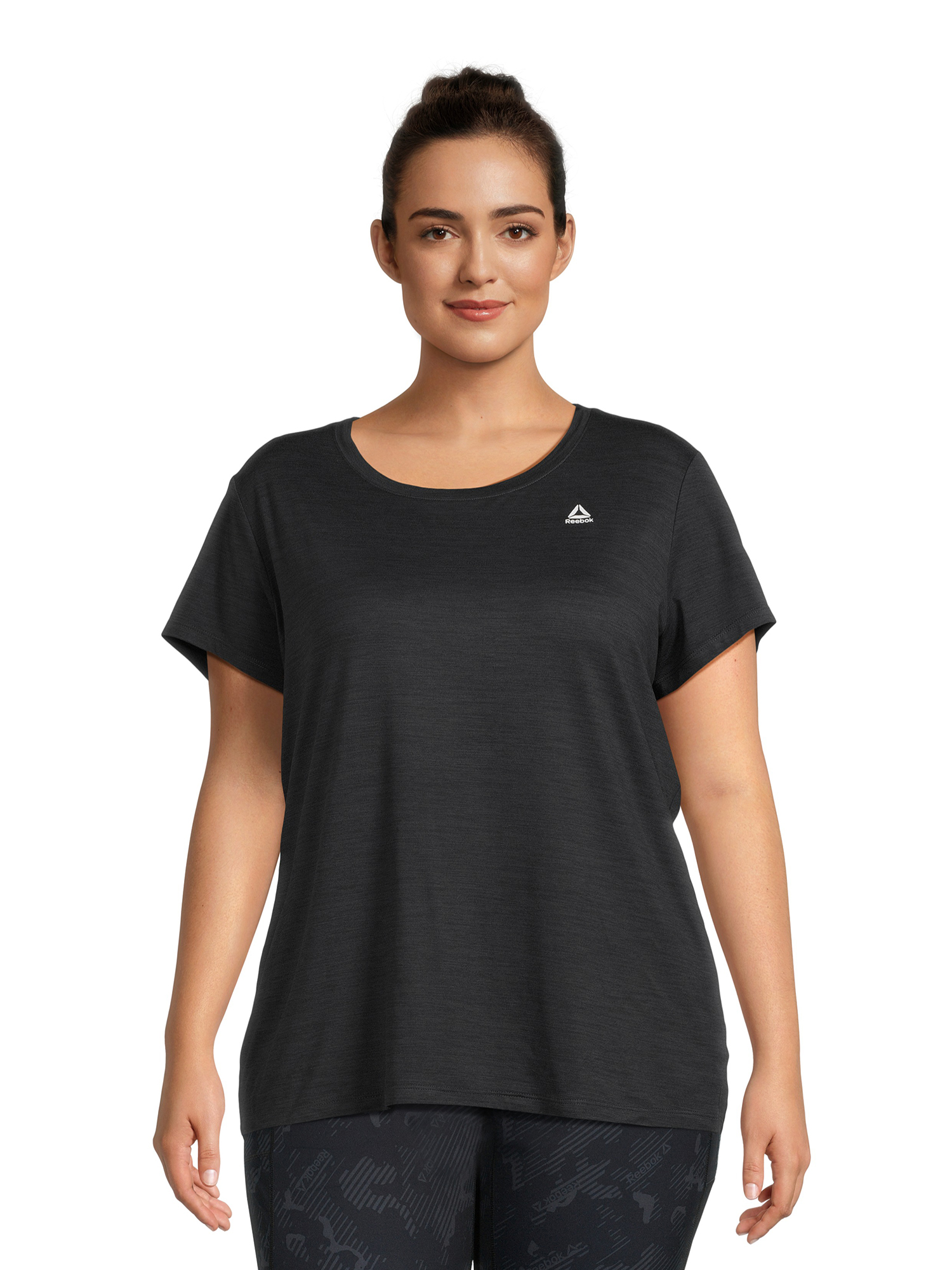Women's PlusSize Performance Shirred Active Tee With Flattering