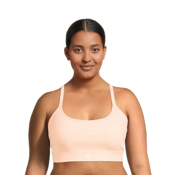Reebok Women s and Women s Plus Low Impact Favorite Bra with Removable Cups Sizes XS 4X