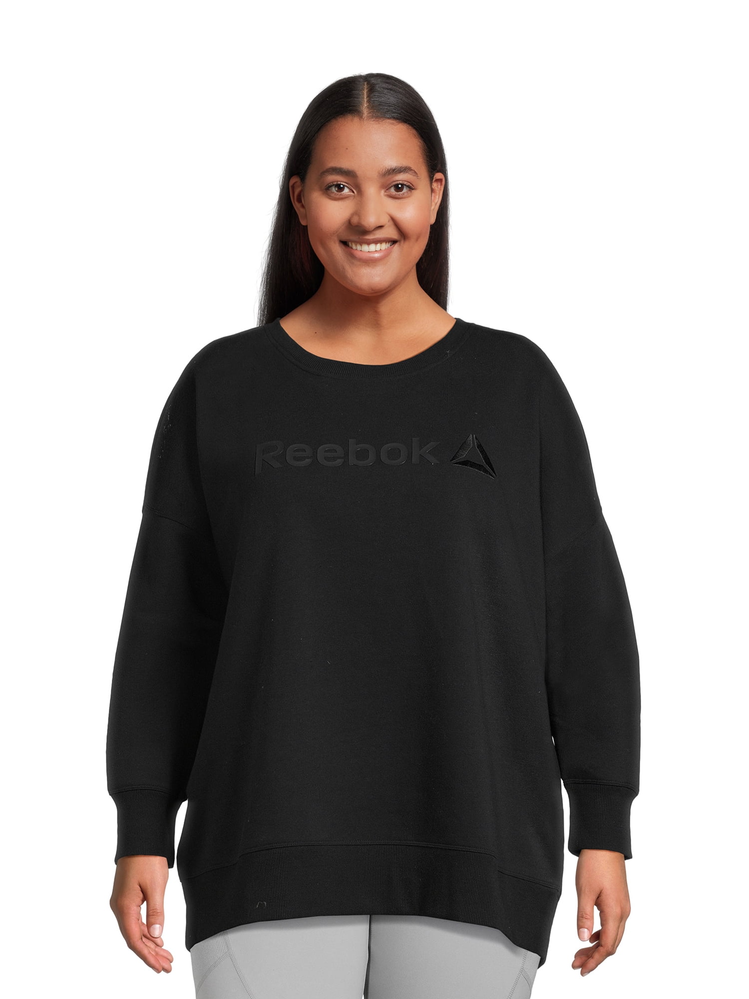 Reebok Women's Plus Size Purpose Crew Neck Sweatshirt - Walmart.com