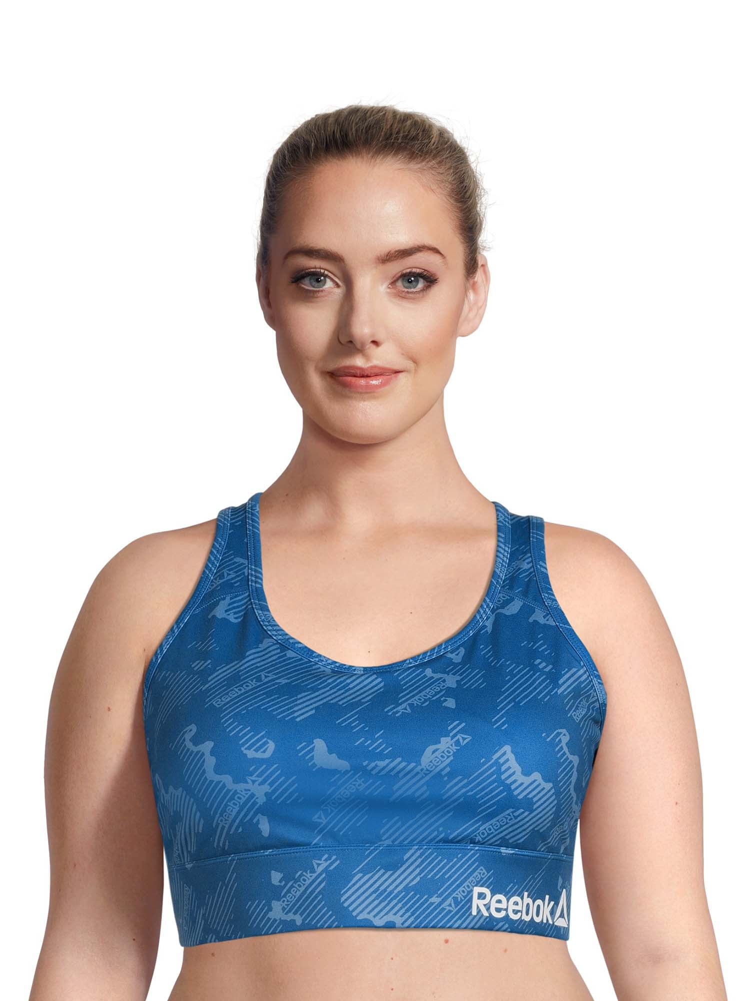 Reebok Women's Plus Size Racerback Sports Bra 