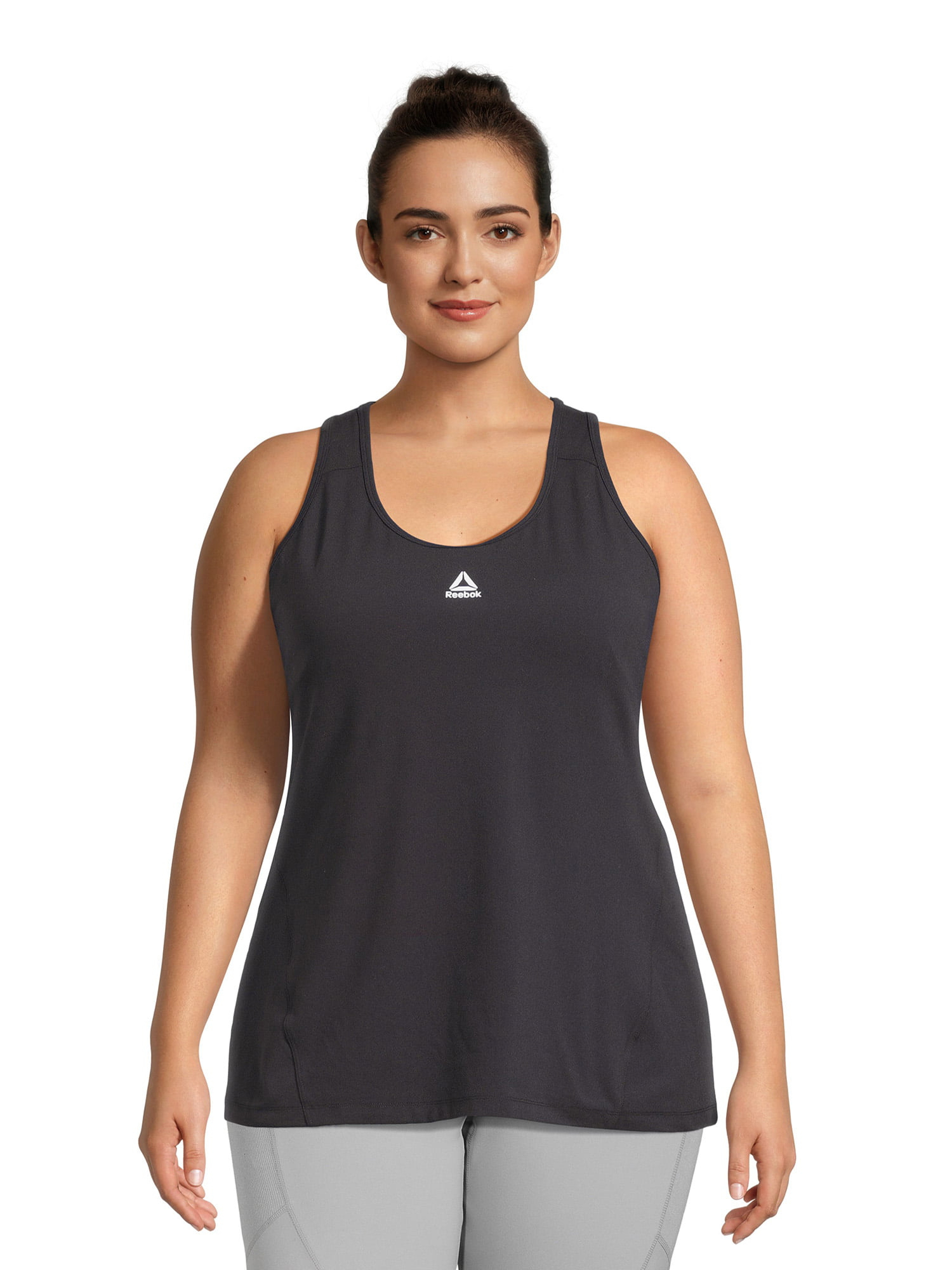 Reebok Women's Plus Size Reset Bra Tank with Removable Cups