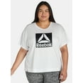 thumbnail image 1 of Reebok Women's and Women's Plus Spirit Cropped Tee, Sizes XS-4X, 1 of 5