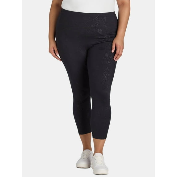 Reebok Women's and Women's Plus Spirit High Rise 7/8 Legging with Pockets, Sizes XS-4X
