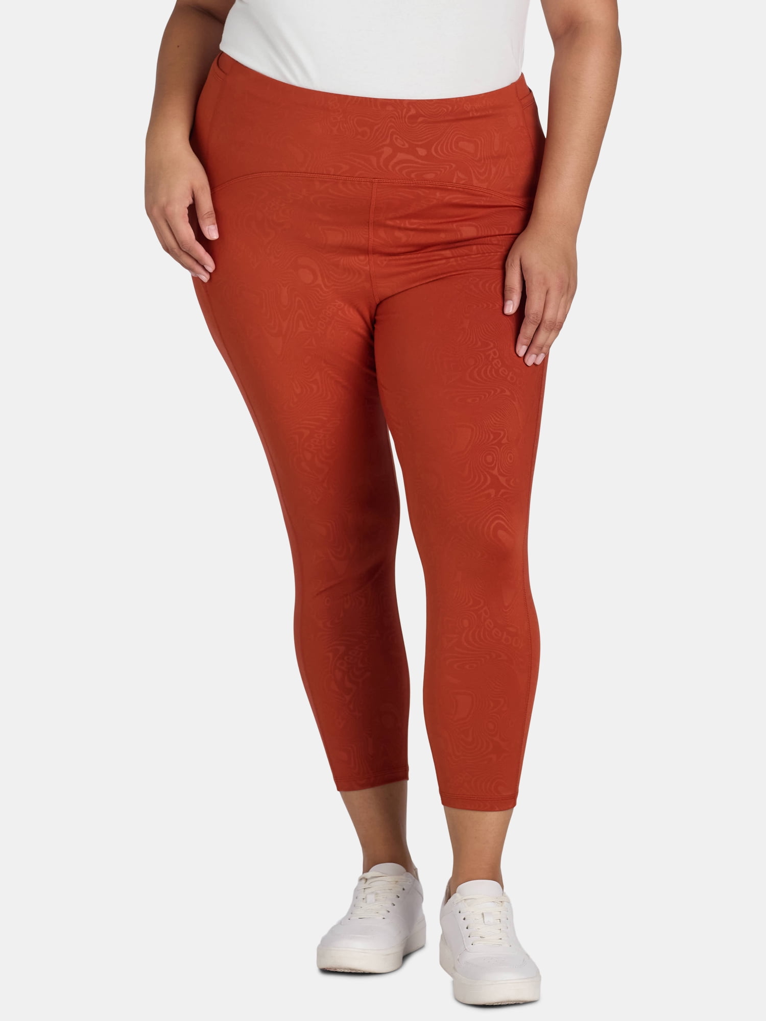 Reebok Women s and Women s Plus Spirit High Rise 7 8 Legging with Pockets Sizes XS 4X Walmart