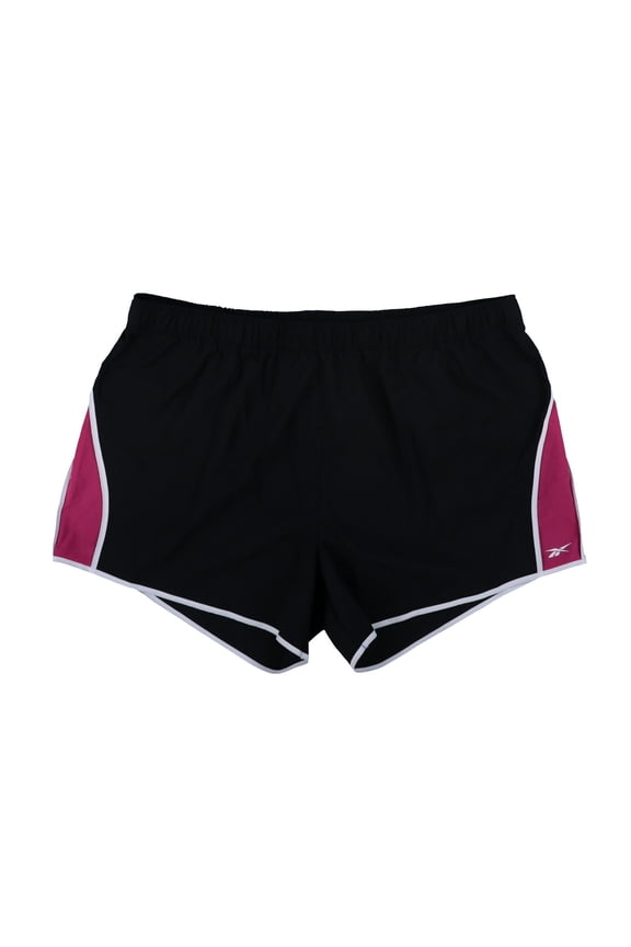 Womens Plus Size Woven Running Shorts Active Bottoms Sport Black Pink New