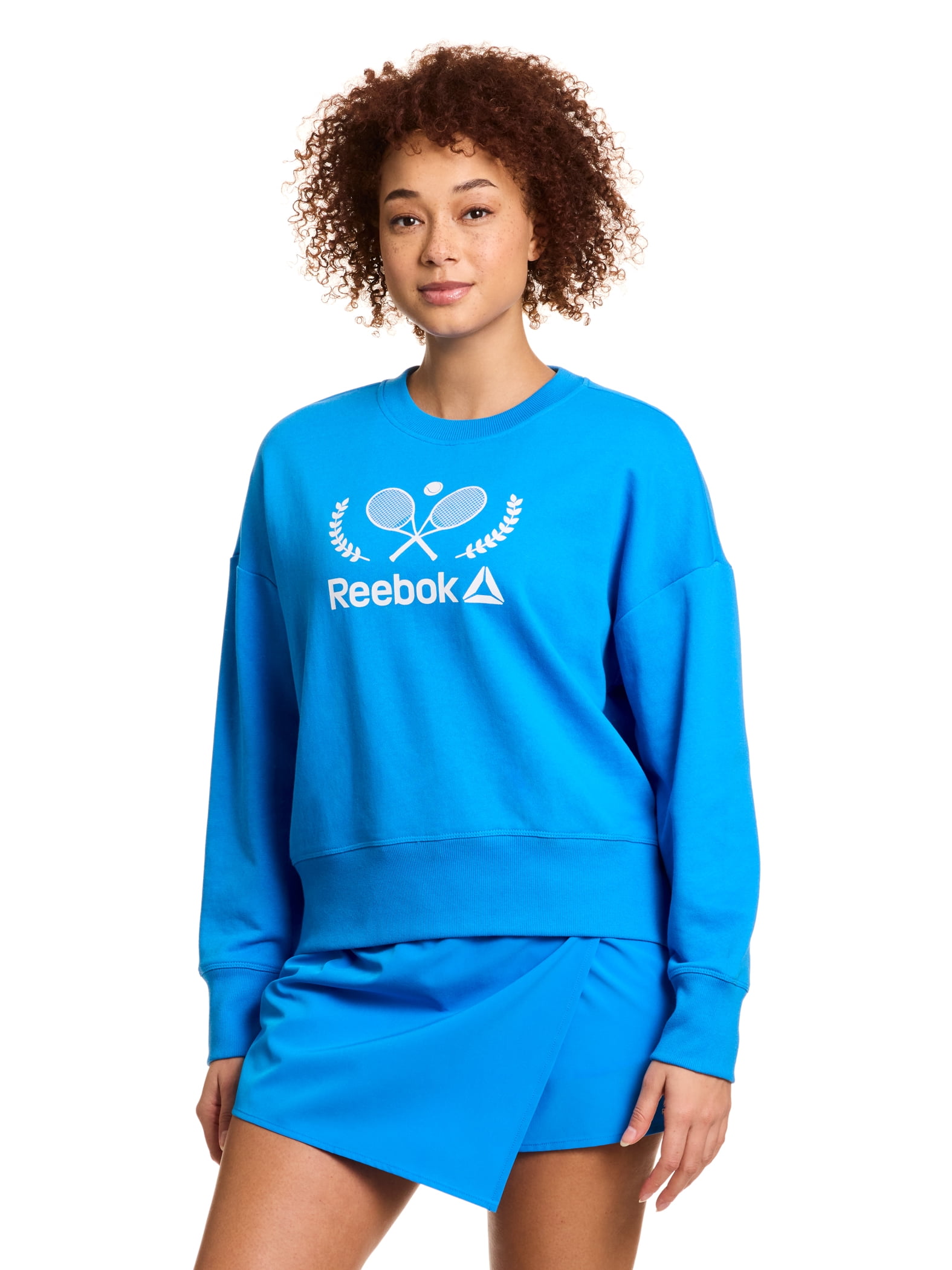 Reebok Women's Prep Crewneck Sweatshirt, Sizes XS-XXXL