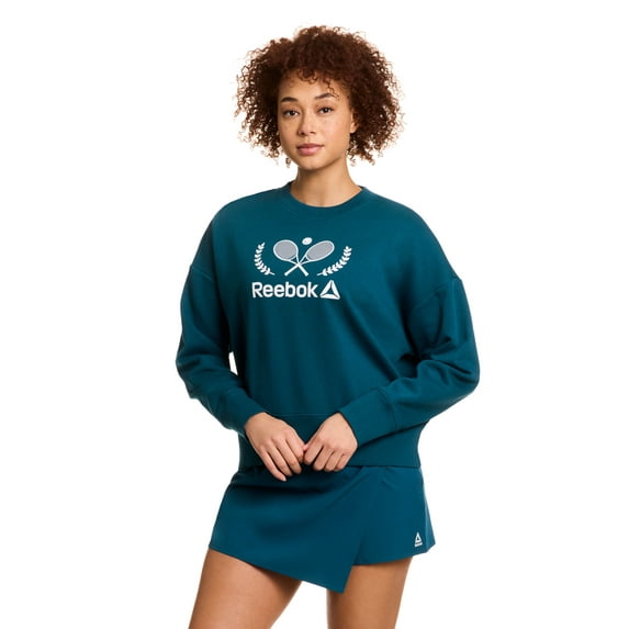 Reebok Women's Prep Crewneck Sweatshirt, Sizes XS-XXXL
