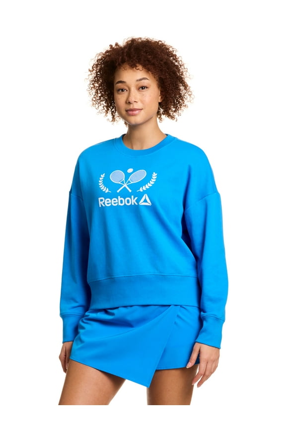 Women's Prep Crewneck Sweatshirt, Sizes XS-XXXL