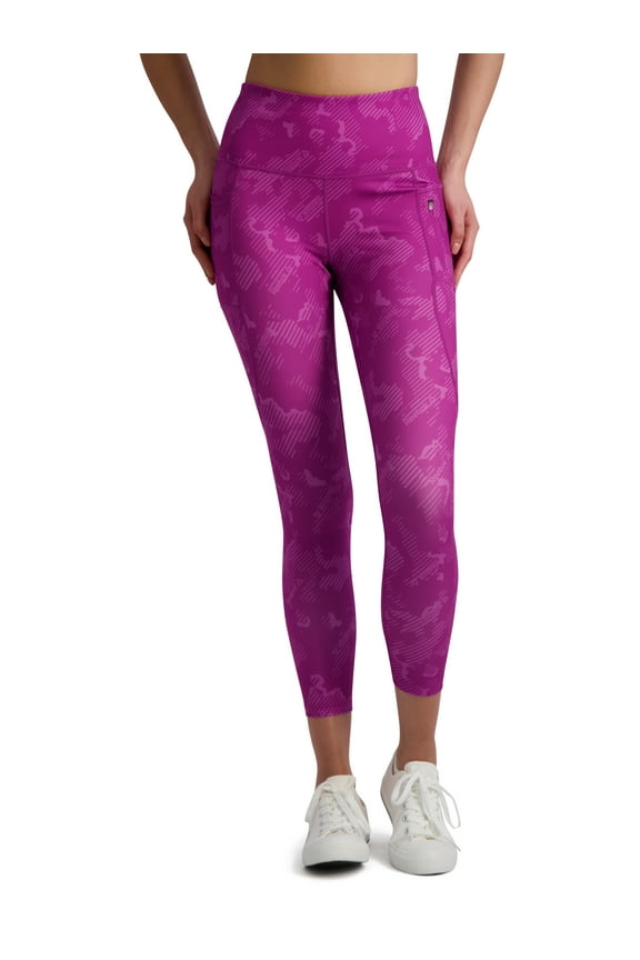 Women's Printed Prime Highrise 7/8 Legging with 25" Inseam and Side Zipper Pocket