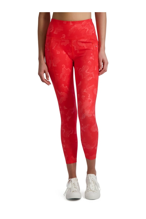 Women's Printed Prime Highrise 7/8 Legging with 25" Inseam and Side Zipper Pocket