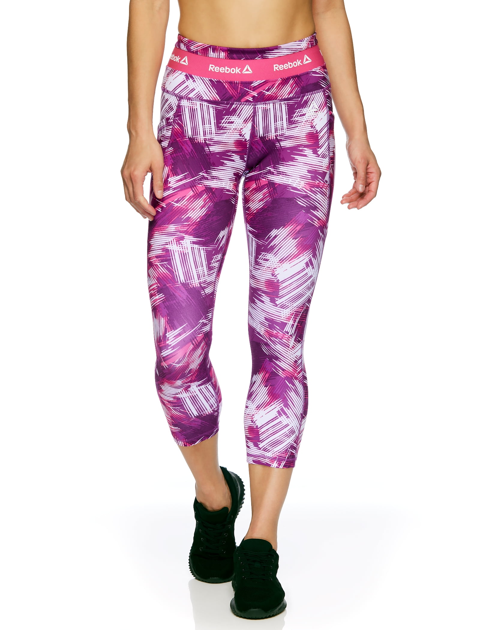 Houndstooth Womens Capri Leggings All Over Print Purple Pink Houndstooth  Pattern, Running Capri Leggings for Women Non See Through Pants -   Canada