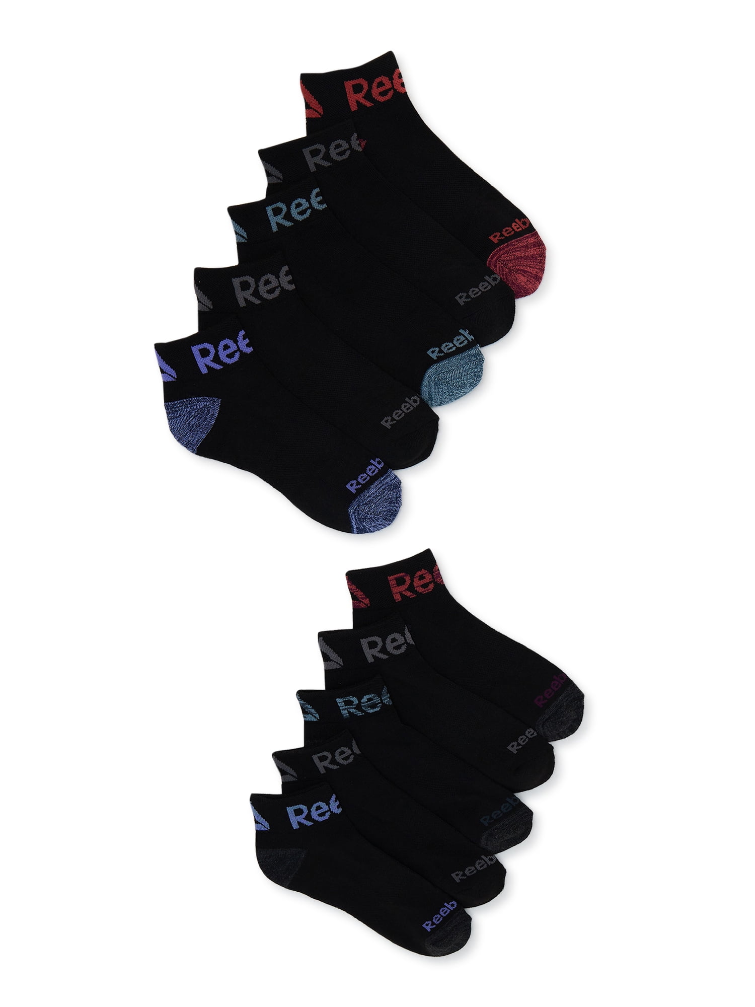 Reebok Women's Pro Series Cushion Ankle Socks, 10Pack