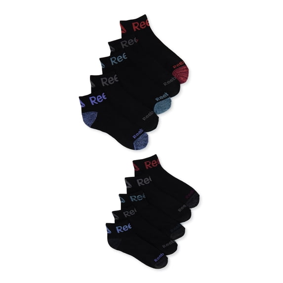Reebok Women's Pro Series Cushion Ankle Socks, 10-Pack