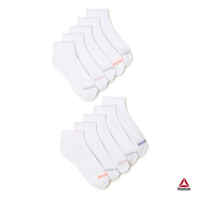 Reebok Women's Pro Series Cushion Ankle Socks, 10Pack