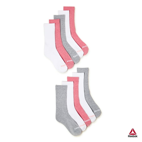 Reebok Women's Pro Series Cushion Crew Socks, 10-Pack