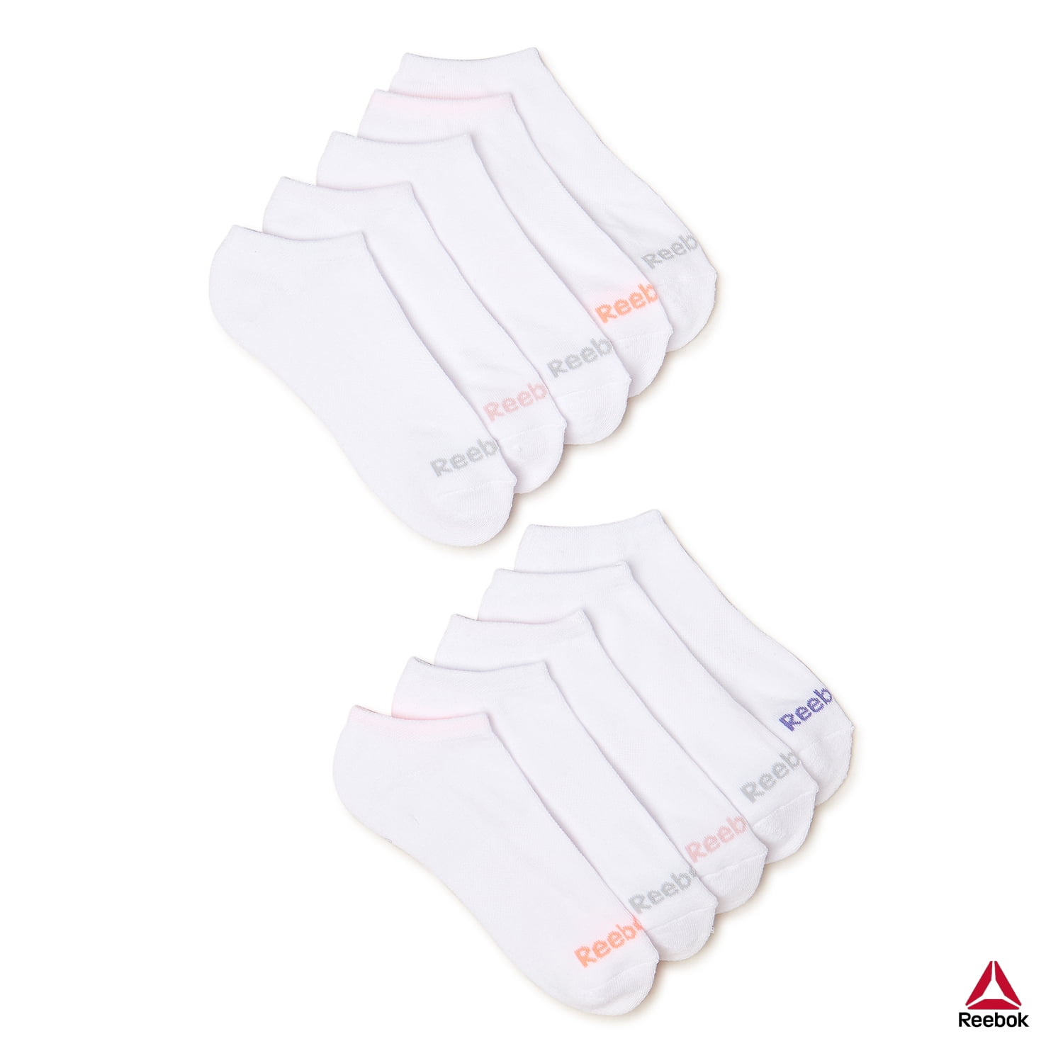 Reebok Women's Pro Series Cushion No Show Socks, 10Pack