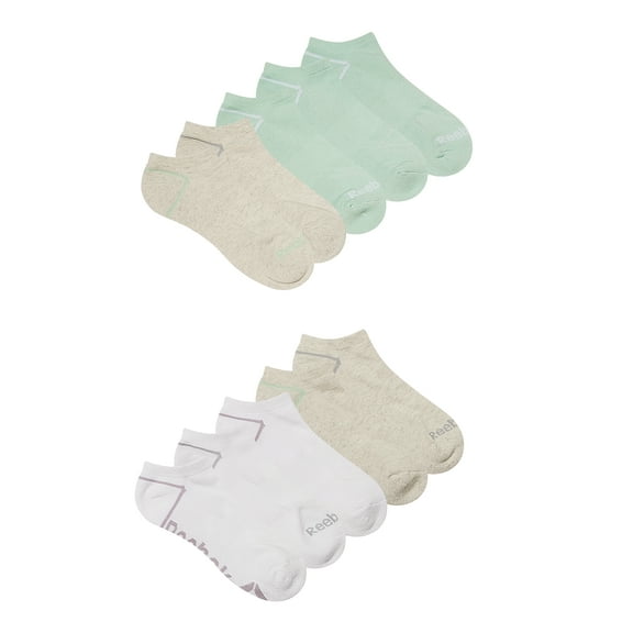 Reebok Women's Pro Series Cushion No Show Socks, 10-Pack