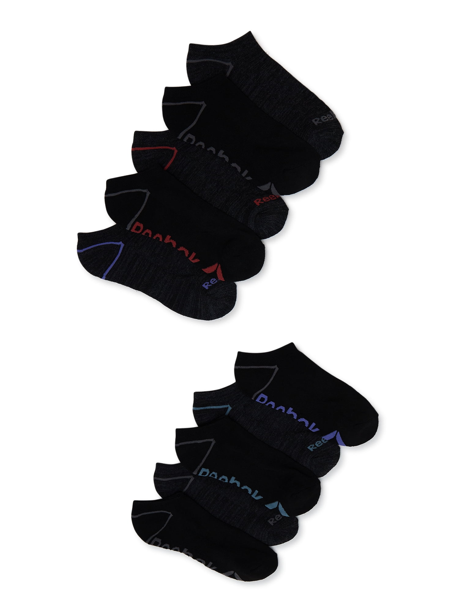 Reebok Women's Pro Series Cushion No Show Socks, 10-Pack