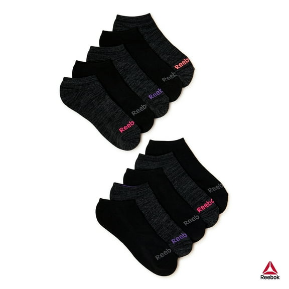 Reebok Women's Pro Series Cushion No Show Socks, 10-Pack