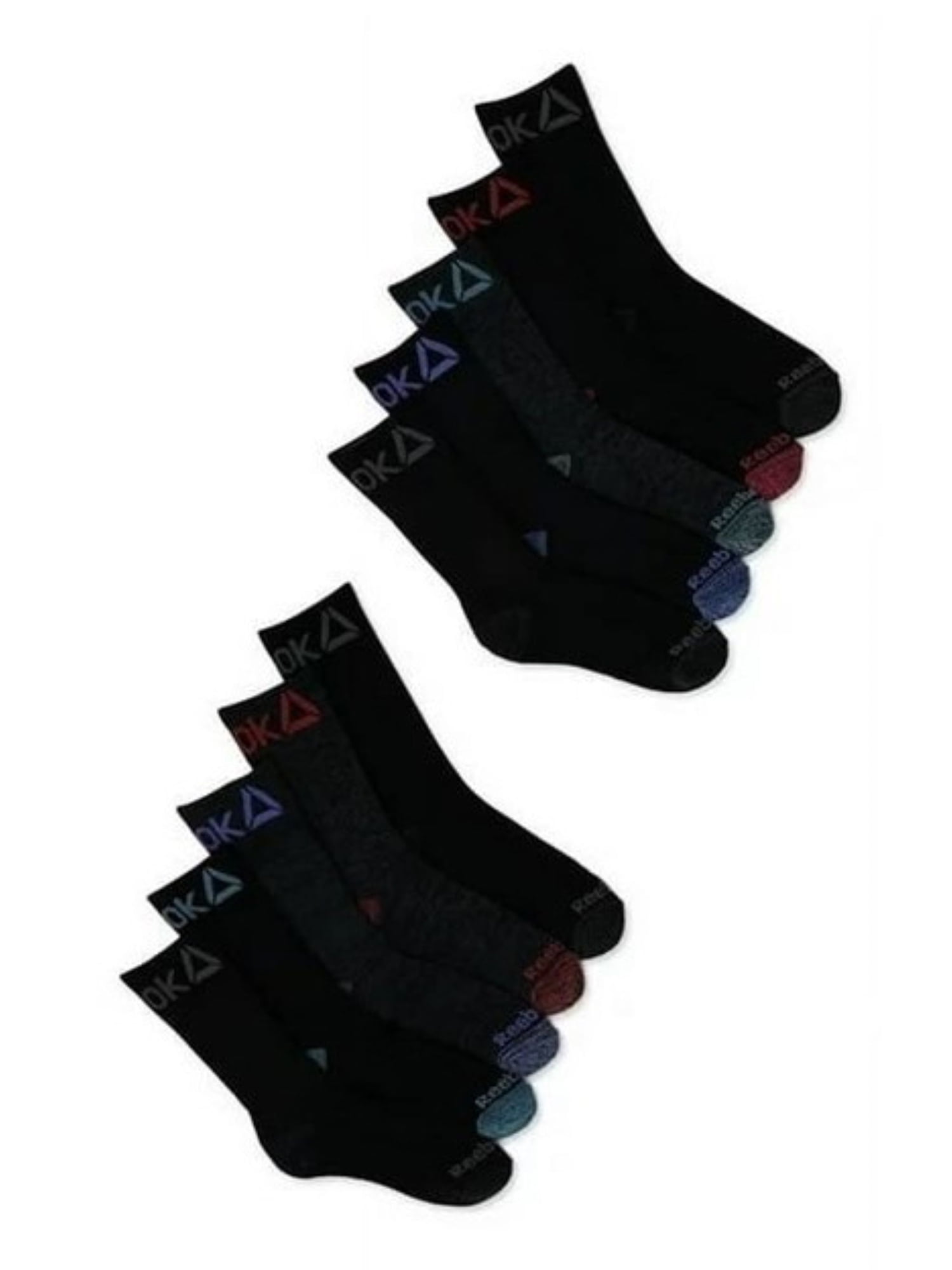 Reebok Women's Pro Series Cushioned Crew Socks, 10-Pack