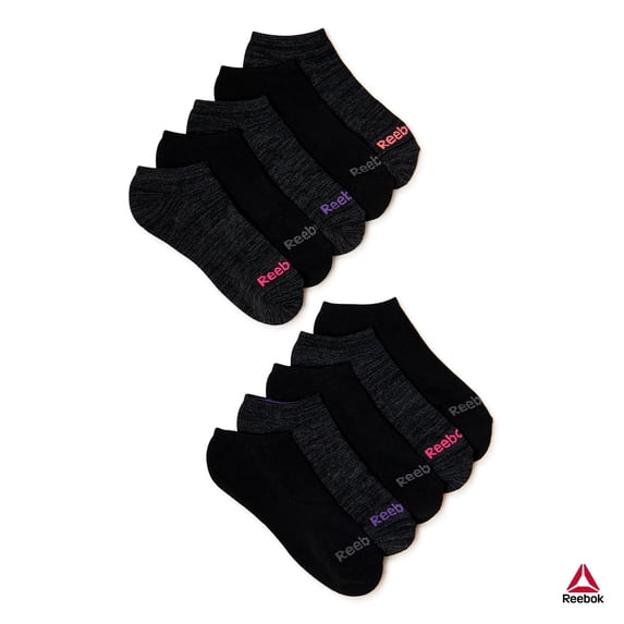 Reebok Women's Pro Series Performance Lightweight Low Cut Socks, 10-Pack