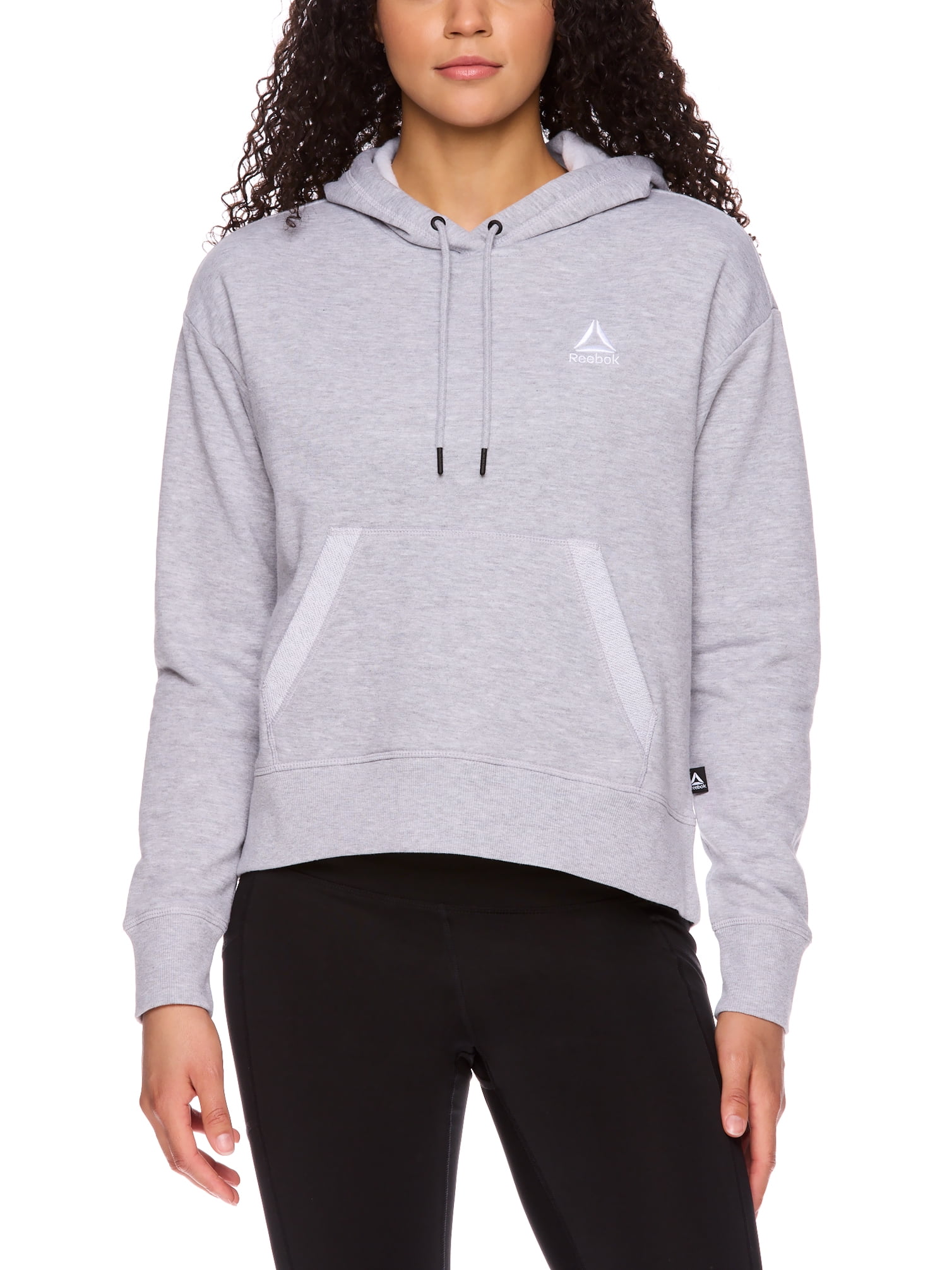 Reebok Women's Renew Cropped Hoodie with Front Pocket, Sizes XS-XXXL