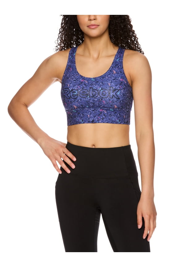 Women's Renew Longlined Printed Sports Bra with Removable Cups