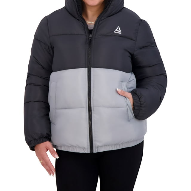 Reebok Women's Reversible Puffer and Faux Shearling Jacket, Sizes XS-3X