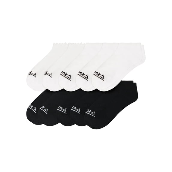 Reebok Women’s Ruffle Low Cut Socks, 10 Pack, Size 4-10
