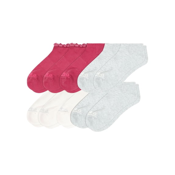 Reebok Women’s Ruffle Low Cut Socks, 10 Pack, Size 4-10