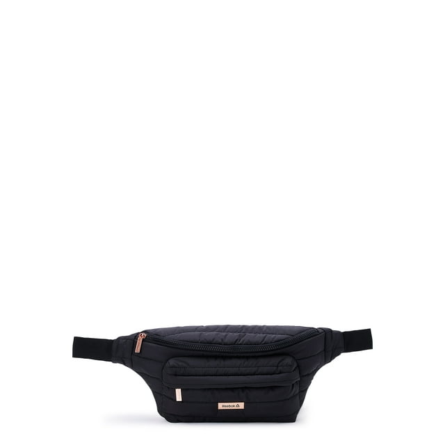 Reebok Women's Rylan Quilted Fanny Pack, Black