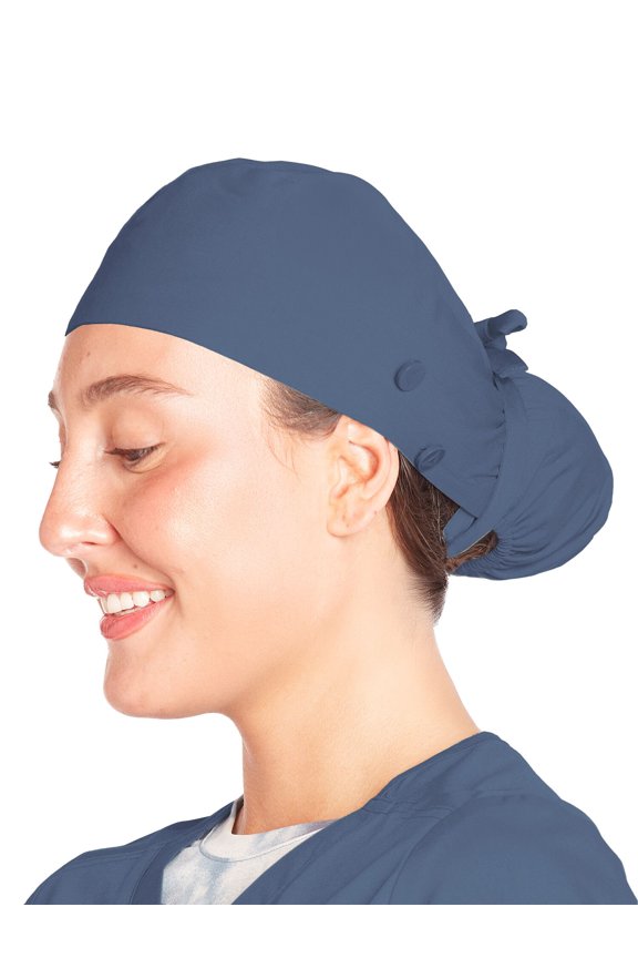 Women's Scrub Cap Surgery Cap with Hair Pouch and Drawstring, 1 Pack, One Size