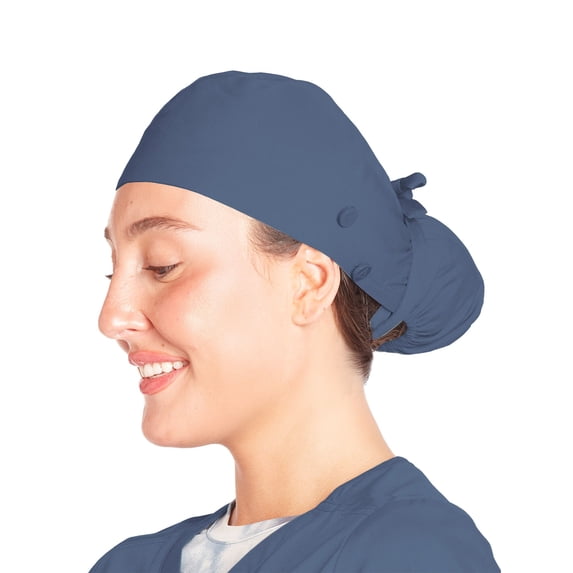 Reebok Women's Scrub Cap Surgery Cap with Hair Pouch and Drawstring, 1 Pack, One Size