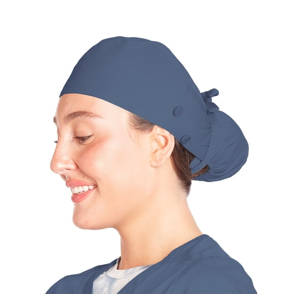 Reebok Women's Scrub Cap Surgery Cap with Hair Pouch and Drawstring, 1 Pack, One Size