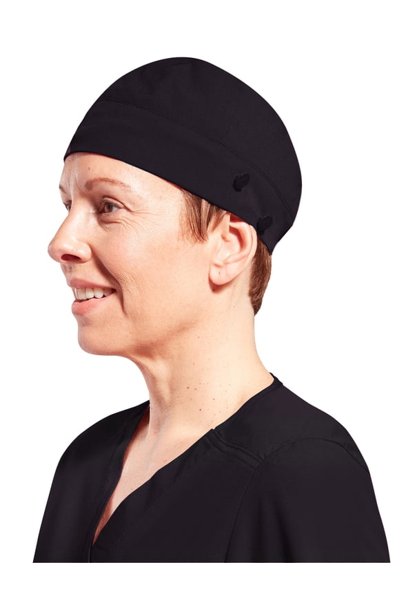 Women's Scrub Cap Surgery Cap with Mask Buttons, 1 Pack, One Size