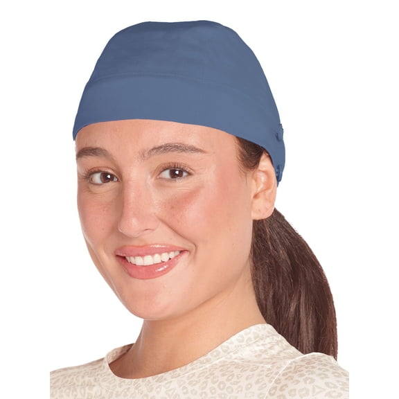 Reebok Women's Scrub Cap Surgery Cap with Mask Buttons, 1 Pack, One Size