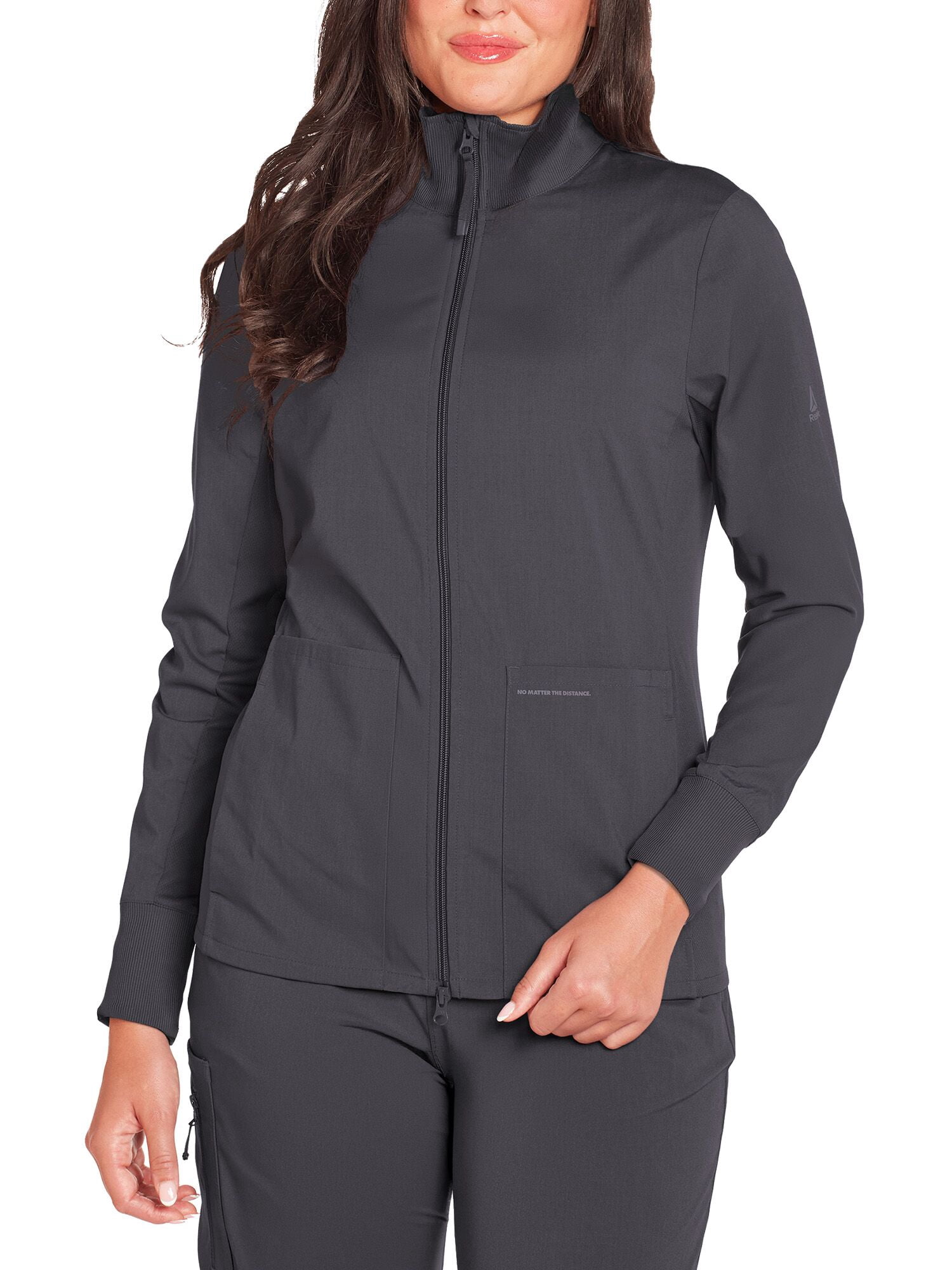 Reebok Women's Scrub Jacket with Stretch Fabric and 6 Pockets, 1 Pack Sizes S-2XL