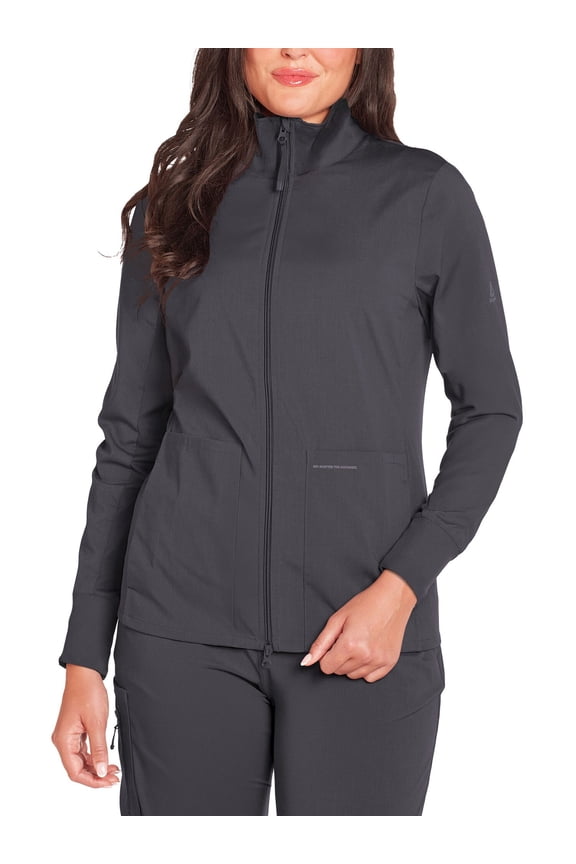 Women's Scrub Jacket with Stretch Fabric and 6 Pockets, 1 Pack Sizes S-2XL