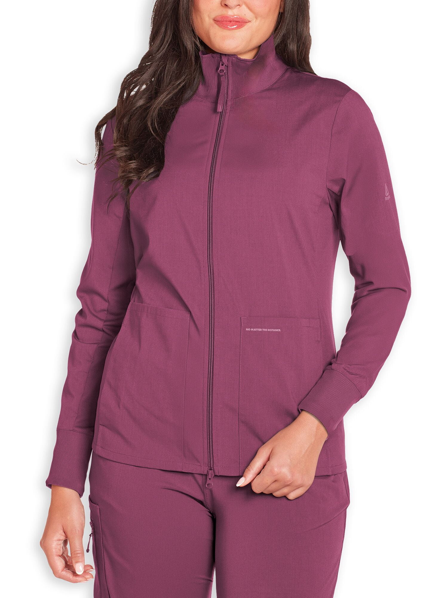 Reebok Women's Scrub Jacket with Stretch Fabric and 6 Pockets, 1 Pack Sizes S-2XL