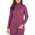 thumbnail image 1 of Reebok Women's Scrub Jacket with Stretch Fabric and 6 Pockets, 1 Pack Sizes S-2XL, 1 of 6