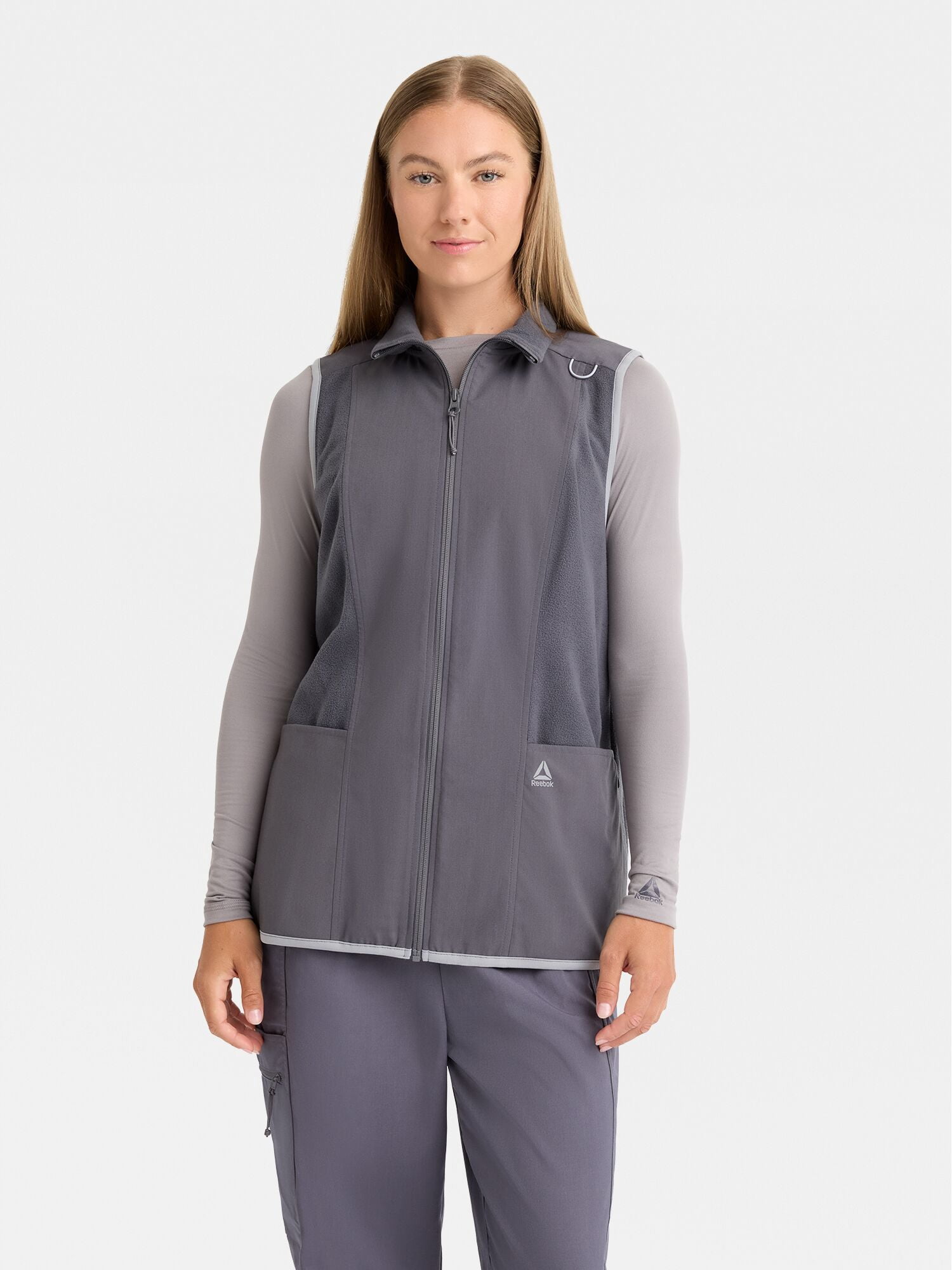 Reebok Women’s Tech Comfort Scrub Vest with 6 Pockets, Sizes S–3XL