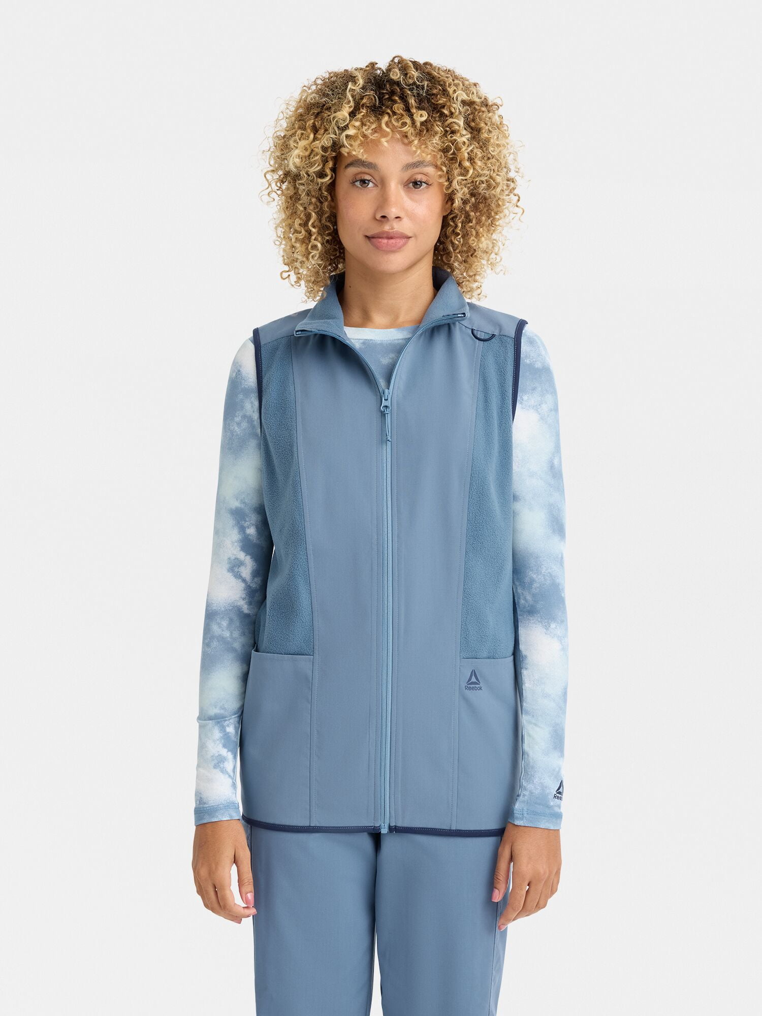 Reebok Women’s Tech Comfort Scrub Vest with 6 Pockets, Sizes S–3XL